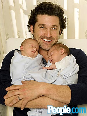 TWO BUNDLES OF JOY photo Patrick Dempsey