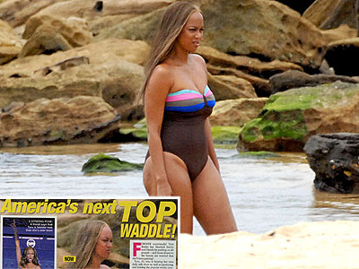 tyra banks fat photos. Tyra Banks Fat-Gate began.