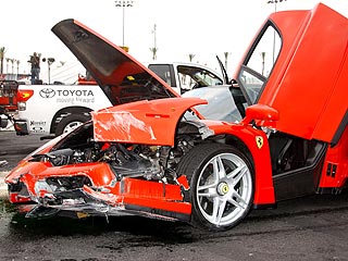 Eddie Griffin Ferrari Enzo Crash