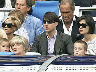 Tom Cruise, Katie Holmes Help Beckhams Say 'Adios' to Spain| David Beckham, Katie Holmes, Tom Cruise, Victoria Beckham