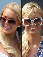 Lindsay and Paris Avoid Collision at July 4 Bash | Lindsay Lohan, Paris Hilton