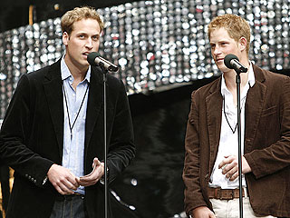 Girlfriends Join William and Harry at Diana Concert | Prince Harry, Prince William