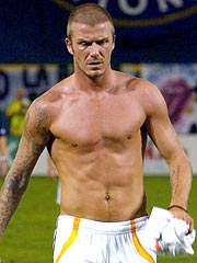 David Beckham Finally Takes to the Playing Field