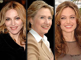 Hillary Clinton's (Distant) Cousin: Angelina Jolie | Angelina Jolie, Hillary Rodham Clinton, Madonna