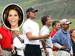 Halle Berry Links Up with Beau on Golf Course