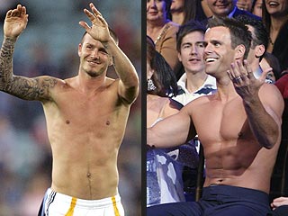 POLL: Who's the Ab-solute Hunk? Beckham vs. Matheson | Cameron Mathison, David Beckham