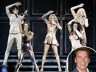 Gov. Arnold Schwarzenegger Hits Spice Girls Concert