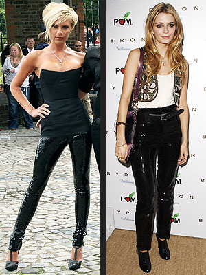 SEQUINED PANTS photo | Mischa Barton, Victoria Beckham