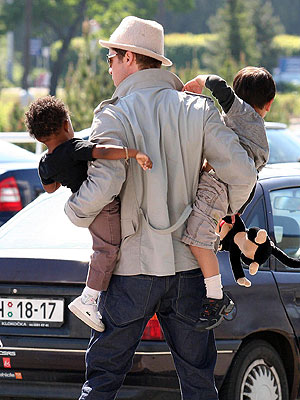 AND THEY'RE OFF! photo | Brad Pitt