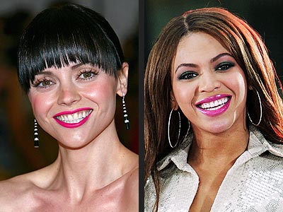 HOT PINK LIPS photo | Beyonce Knowles, Christina Ricci