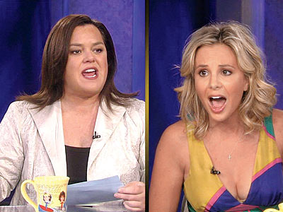 THE GREAT MUSTACHE CAPER photo | Elisabeth Hasselbeck, Rosie O'Donnell