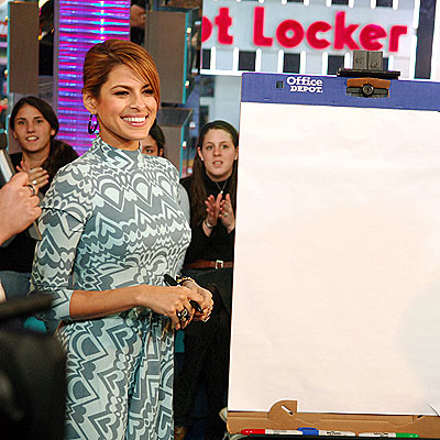 AT THE DRAWING BOARD photo | Eva Mendes