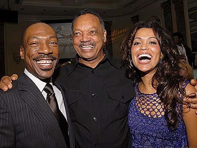 'POWER' HUDDLE  photo | Eddie Murphy, Jesse Jackson