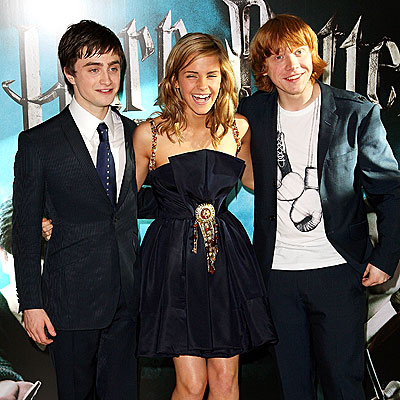 THREE'S A CHARM photo Daniel Radcliffe Emma Watson Rupert Grint