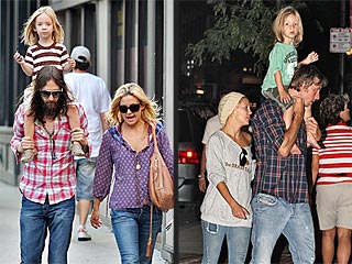 Kate Hudson & Her Three Guys Spend Time in Boston | Chris Robinson, Dax Shepard, Kate Hudson