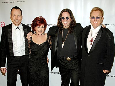 COUPLING UP photo | David Furnish, Elton John, Ozzy Osbourne, Sharon Osbourne
