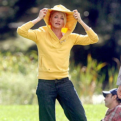 HEADING FOR COVER photo | Cameron Diaz