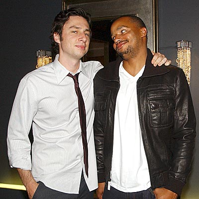 RESIDENT JOKESTERS photo | Donald Faison, Zach Braff