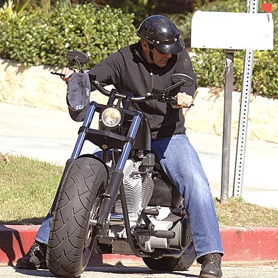 george clooney motorcycle