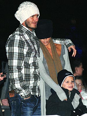 David Beckham Family on Family Bonding   Star Tracks  David Beckham  Victoria Beckham   People