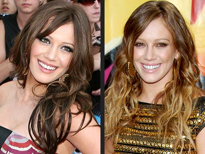 hilary duff before and after