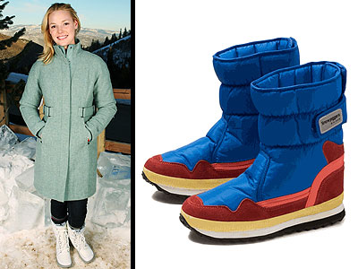  Fashioned Snow Shoes on Which Snow Boots Heated Up At Sundance      Style News   Stylewatch