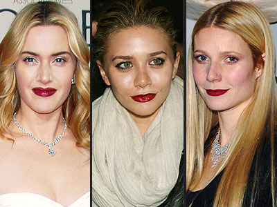  the mouths of trendsetters like Kate Winslet Ashley Olsen and Gwyneth 