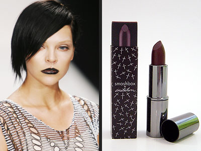 kim kardashian dark lipstick. Would You Wear Black Lipstick?