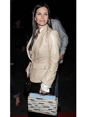 Courteney Cox Arquette totally fooled us with this adorable printed tote!