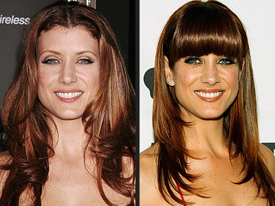 We were surprised by the blunt bangs Kate Walsh sported to last week's GLAAD