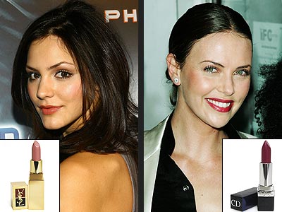 Whats Lipstick The Scoop On Charlize And Katharines Shades archive style news stylewatch Whats Lipstick The Scoop On Charlize And Katharines Shades archive style news stylewatch