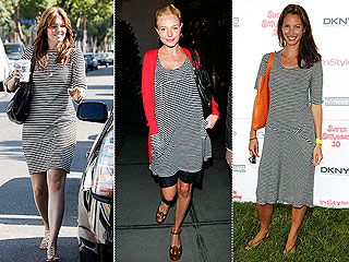 Trend Alert: Striped T-Shirt Dresses | Christy Turlington, Kate Bosworth, Mandy Moore