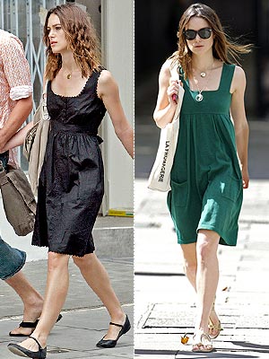 Summertime and the shopping is easy, at least for Keira Knightley.