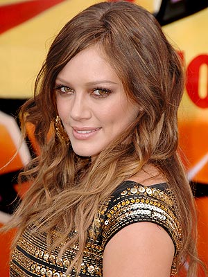 hilary duff with brown hair