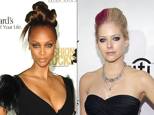 Avril Lavigne and Tyra Banks used the opportunity to make a statement with 