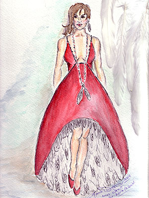designer dresses sketches. “It#39;s a very sexy dress as