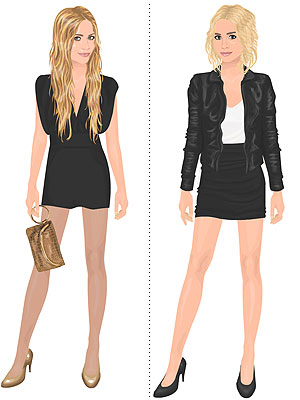 Virtual paper doll site Stardollcom has just added the Olsen sisters to 
