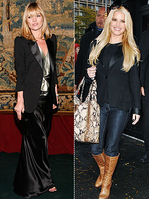 We don't typically associate Kate Moss and Jessica Simpson's style, 