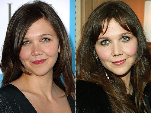 And when independent film star Maggie Gyllenhaal worked glam new bangs at 