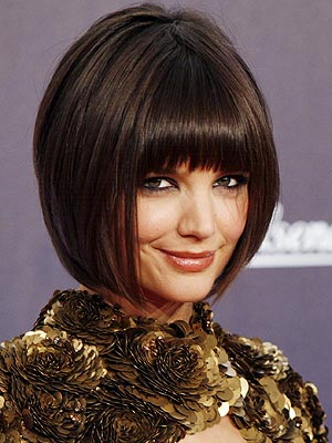Katie Holmes Hairstyle on Katie Holmes   S Banged Bob  Love It Or Hate It      Style News