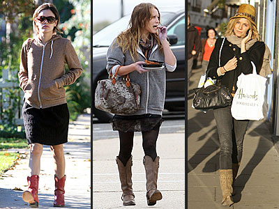 Rachel Bilson Fashion Style Guide on Cowboy Boots Photo   Hilary Duff  Rachel Bilson  Sienna Miller