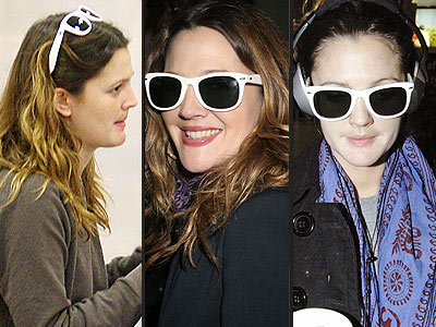 LINDA FARROW VINTAGE SUNGLASSES  photo | Drew Barrymore