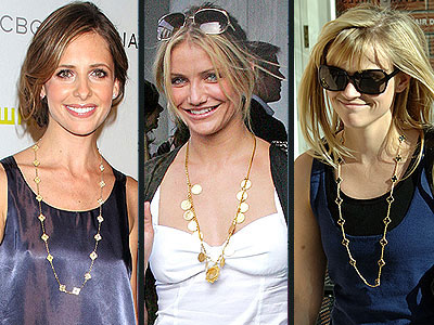 Reese Witherspoon How Do You Know Necklace. From L.A. to Paris,