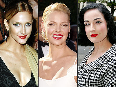 RED LIPS photo | Ashlee Simpson