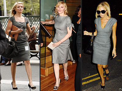 GRAY SHEATHS photo | Cameron Diaz, Madonna, Victoria Beckham