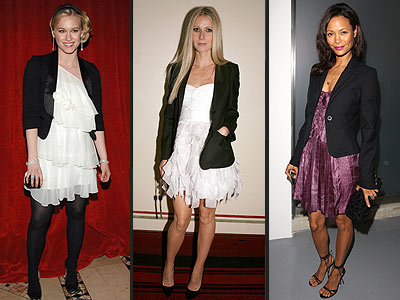 BLAZERS OVER DRESSES photo