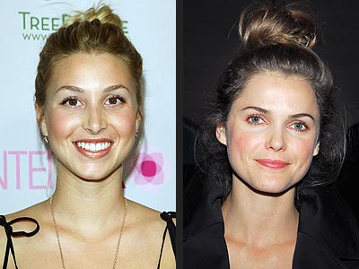 MESSY TOPKNOT  photo | Keri Russell