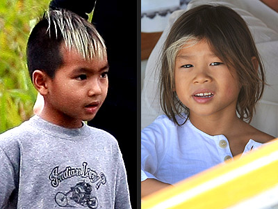 PUNKY HAIR photo | Maddox Jolie-Pitt, Pax Thien Jolie-Pitt