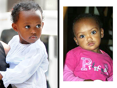 Angelina Jolie and Brad Pitt's eldest daughter, 3 ½-year-old Zahara Marley, 