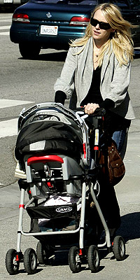 Graco SnugRide Infant Car Seat and Graco SnugRider Stroller photo | Naomi Watts